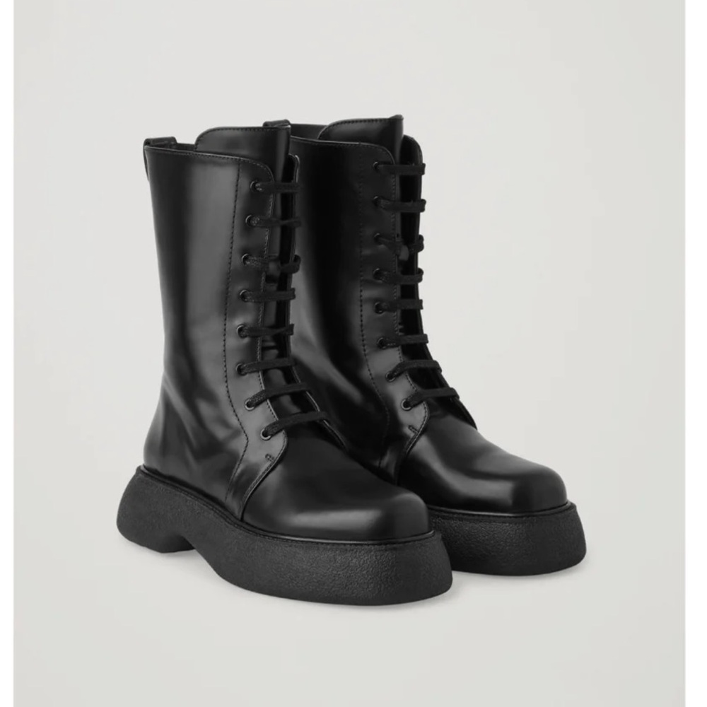 COS Lace-Up Leather Boots